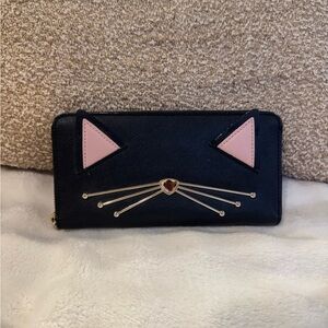 Kate Spade ♠️ Black Cat Wallet.